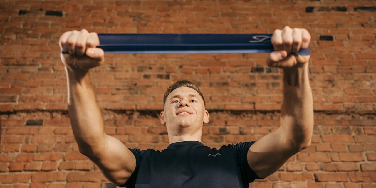 weerstandsbanden om kracht op te bouwen